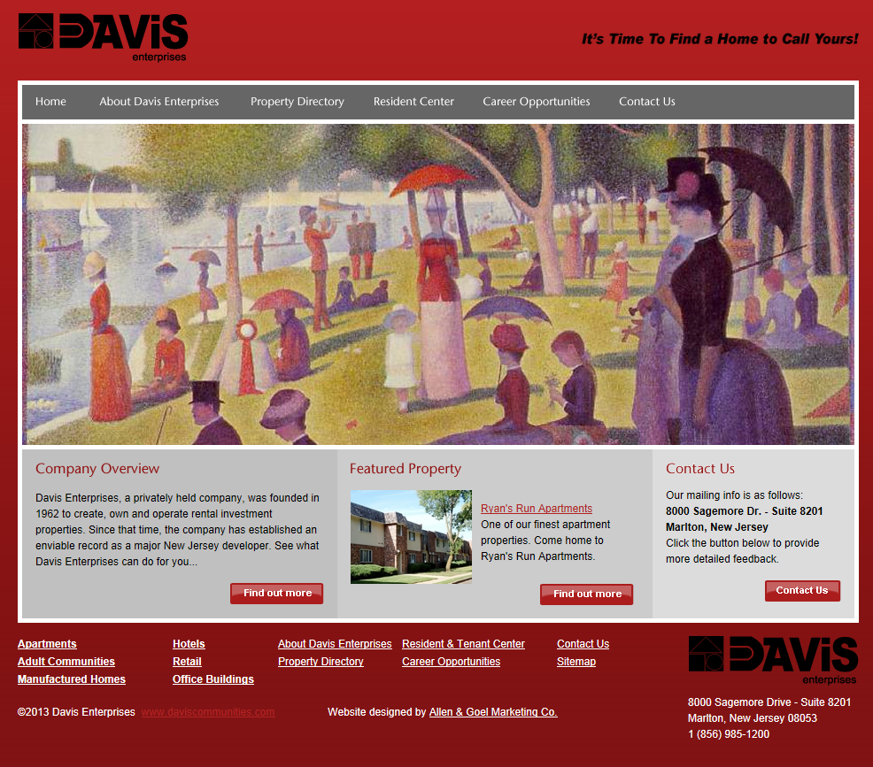 Davis Enterprises Website